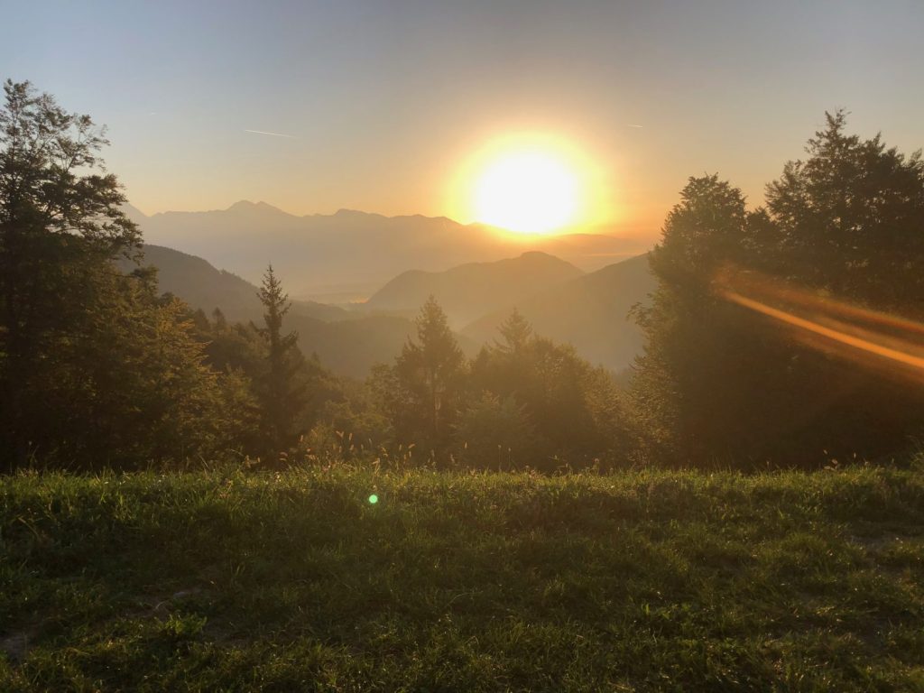 lever de soleil slovénie